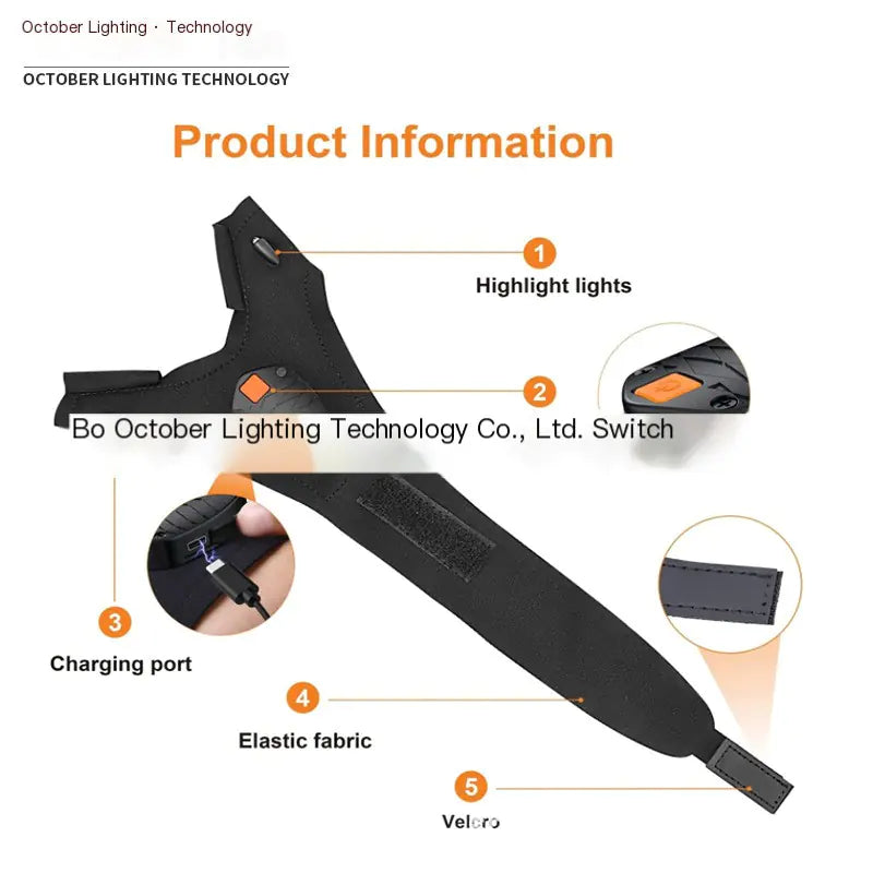 LED Flashlight Gloves for Repairing and Camping Tools